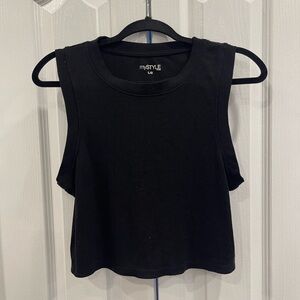 Women's Black Muscle Tee